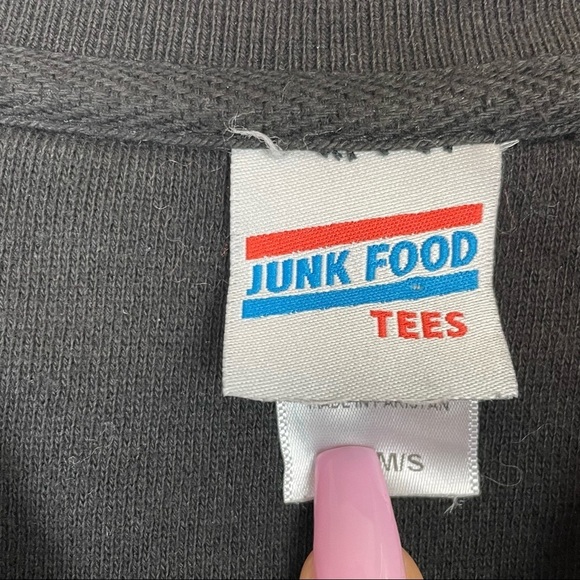 Junk Food Clothing Kiss Off sweatshirt Sweater Graphic black red size XS/S - Picture 5 of 6